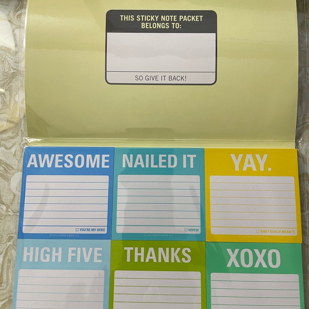 It's All Good Sticky Notes Set - Multicolor - Picture 2 of 13